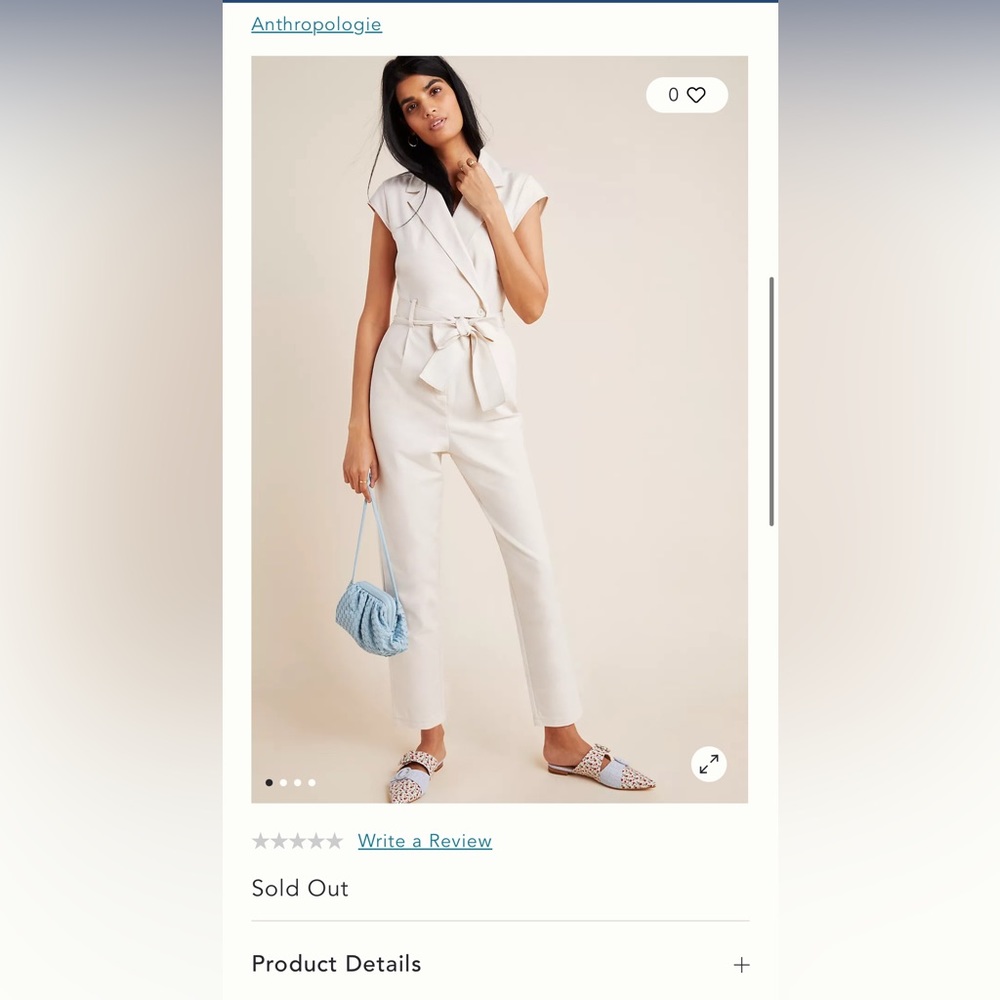 Anthropologie Eliza Jumpsuit!